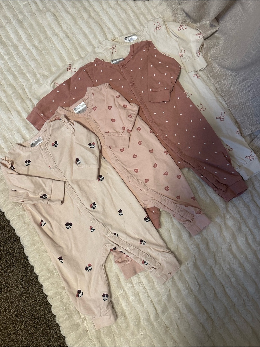 H&M Bundle Onesies 3M & 6M